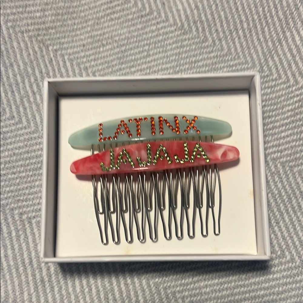Latinx Ceremonia Hair Accessory sparkly peinetas - Picture 6 of 6